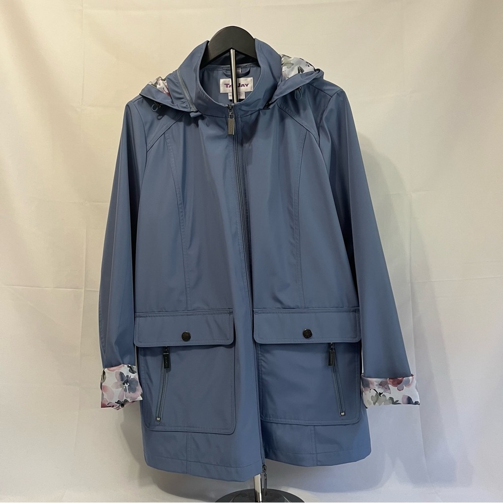 TANJAY Woman’s Blue Hooded Jacket XL
